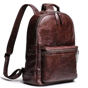 Servicio OEM, Diseño de Mochila de Cuero de un Solo Color, Logotipo Personalizado, Mochila de Cuero de un Solo Color para Viajes al Aire Libre - Product Image 6