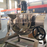Mélangeur multifonctionnel industriel en acier inoxydable, machine à mélanger, confiture de fruits, ketchup, sauce tomate, agitateur, marmite à cuisson à double enveloppe
