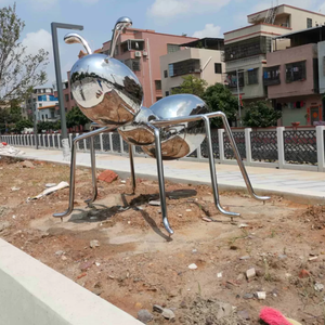 Esculturas de arte pop Art, escultura de Animal, Metal, acero inoxidable, hormiga, gran oferta - Product Image 2