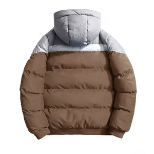 OEM <b>Men's</b> Winter <b>Puffer</b> <b>Jacket</b> Canvas Stand Collar High Quality Breathable Lightweight Coat XL Size Hiking - Product Image 2