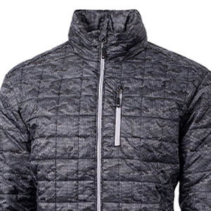 Veste matelassée à logo personnalisé pour hommes, veste d'hiver en duvet à manches longues, dernier style sur mesure pour hommes - Product Image 4