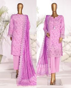 Ssumaira Bộ sưu tập riwayat cao cấp thêu phù hợp với bãi cỏ khâu ba mảnh Bộ sưu tập với áo sơ mi thanh lịch duppatta - Product Image 2