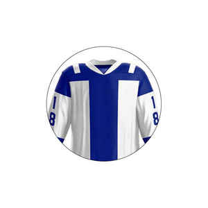 Jersey hoki lapangan bersirkulasi tim poliester 100% kualitas terbaik seragam hoki es sublimasi - Product Image 2