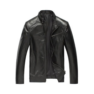 Blouson aviateur en cuir pour homme et femme, coupe slim, coupe-vent, streetwear, personnalisable, ODM, nouvelle mode, vestes pour homme - Product Image 6