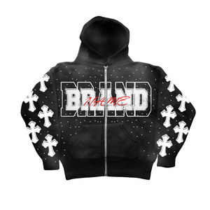 Sudadera con capucha de manga larga personalizada para hombre Sudadera de moda Hip Hop con patrón impreso Sudadera con capucha básica de invierno - Product Image 3