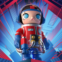 Figur Koleksi POP MART MEGA SPACE MOLLY 1000% OPTIMUS PRIM dengan Bahan PVC ABS PC