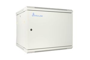 Armoire rack murale Extralink 12U 600x450 grise, portes entièrement métalliques - Product Image 2