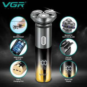 Afeitadora Eléctrica Recargable para Hombre, Máquina de Afeitar Facial Inalámbrica con Batería de Larga Duración, Resistente al Agua IPX7 - Product Image 6