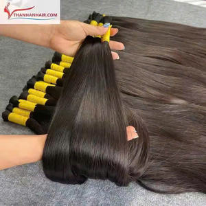 Vente en gros d'usine d'un donneur droit en vrac couleur noire cheveux 100% extensions de cheveux vietnamiens de haute qualité - Product Image 6