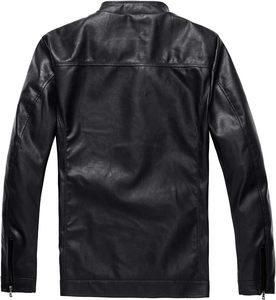 Veste d'hiver de rue haute pour hommes avec logo personnalisé OEM à prix réduit Bomber en cuir nouveau 2025 coupe ajustée 2025 - Product Image 5