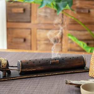 Premium Durable Natural Wood Religious <b>Incense</b> <b>Holder</b> & Burner Tray <b>for</b> <b>Sticks</b> | Handmade Indian <b>Incense</b> <b>for</b> Yoga & Spa Use - Product Image 4