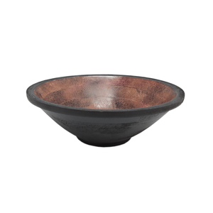 Bol de fruits de forme ronde en bois populaire fini noir pour la maison de table et les hôtels nourriture et collations bols de service faits à la main - Product Image 1