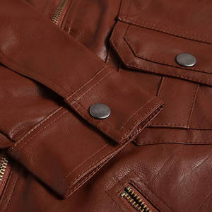 Personalizado Real Leather Man Chaquetas de cuero Precio de fábrica Chaqueta/Pakistán Cordero Cuero al por mayor, Moda Hombres Negro Personalizado - Product Image 6