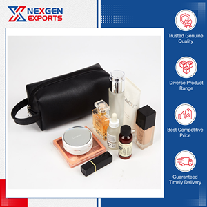 Bolsa de Cosméticos de Cuero PU Ecológico y Elegante de Calidad Garantizada, Cierre de Cremallera, Diseño Ligero y Portátil, Personalizable - Product Image 2