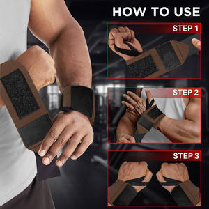 Fabricant de sangles de protection pour poignets en nylon et polyester, avec logo personnalisé, pour la musculation et le fitness. - Product Image 4