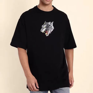 T-shirts pour hommes et femmes surdimensionnés avec logo personnalisé, nouveau design |   T-shirts pour hommes de qualité supérieure, vente flash, t-shirts unis pour hommes et femmes - Product Image 1