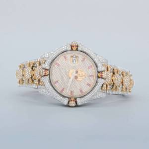 RB Gems Reloj Mecánico de Lujo Unisex para Hombre VVS Moissanite Caja Cuadrada Única Banda de Acero Inoxidable ETA Hip Hop Estilo Antiguo - Product Image 6