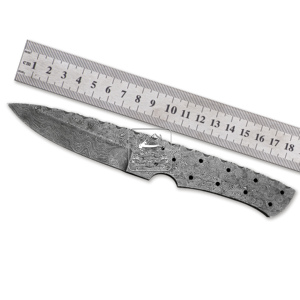 Hojas de Cuchillo de Acero de Damasco Hechas a Mano, 192 Capas, Espiga Completa, para Caza, Actividades al Aire Libre, Diseño de Gota de Lluvia, 58-62 HRC - Product Image 3