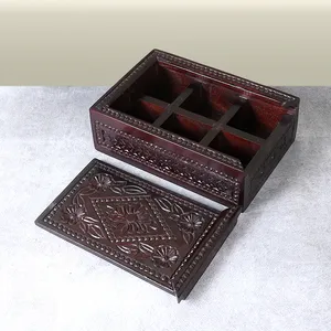 กล่องเก็บเครื่องเทศทำจากไม้เคลือบเคลือบหรูหราคุณภาพระดับพรีเมียมกล่องเก็บเครื่องเทศ - Product Image 2