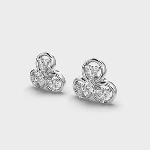 Eco Friendly Lab Made Diamond Hoop <b>Earrings</b> Stylish Modern Design Fine Jewelry for Women's Everyday Wear Available For Sale - Product Image 4
