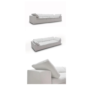 Sofá minimalista con bolsa de tela con mechones Diseño plegable de fácil instalación - Product Image 3