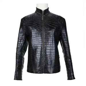 Veste en cuir originale pour homme, service OEM, respirante, col montant, fermeture éclair, style décontracté hiver pour homme - Product Image 2