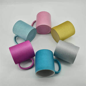 Tazas de cerámica para sublimación con purpurina para té de la leche, café, porcelana, <span class=keywords><strong>taza</strong></span> de almacén de EE. UU., 11oz, 330ml, caja <span class=keywords><strong>blanca</strong></span> - Product Image 2