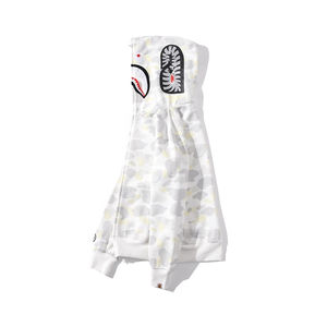 Sudadera con Capucha y Cremallera Estampada, 100% Algodón, Talla Grande, para Hombre, Estilo Urbano, con Cremallera Completa y Marca - Product Image 6