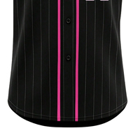 Jersey Baseball Pendek Custom Print Sublimasi dengan Nama/Nomor, Model V-Neck, Bahan Tackle Twill, untuk Klub, Pakaian Olahraga, Menyerap Keringat