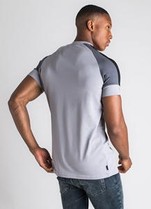 Ourlet incurvé col rond haute qualité hommes Muscle Slim Fit t-shirt manches logo personnalisé T-shirts vierges pour hommes 100% coton - Product Image 2
