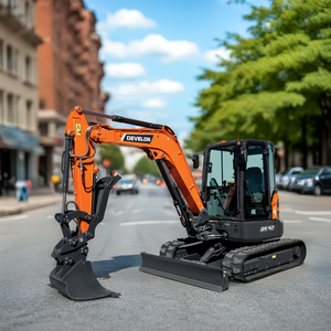 Mini-excavatrice DEVELON DX42-7, poids opérationnel de 6 à 8 tonnes, fabrication Kato, moteur Doosan, excavatrice sur chenilles Kobelco, godet neuf ou d'occasion - Product Image 1