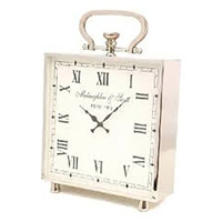 Horloge de table en forme de pomme dorée de luxe avec nouvelle horloge de bureau en métal pour la décoration de table à la maison