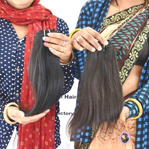 Extensiones de cabello humano Remy indio recto sedoso virgen Natural 100% opción económica de estilo súper ondulado de Color negro sin procesar - Product Image 5