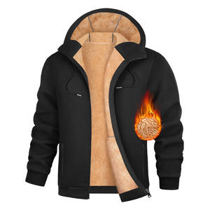 Sudadera con Capucha de Forro Polar con Cremallera Completa, Bordado Personalizado con Logotipo OEM, Unisex, para Hombre, 100% Algodón, Transpirable, Cortavientos, para Otoño - Product Image 1