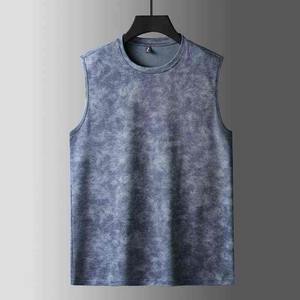 Men's High Quality 100% Cotton Acid Wash Vest Stylish <b>Vintage</b> Oversized <b>Tank</b> <b>Top</b> Custom 3D Pattern Breathable Knitted <b>Top</b> - Product Image 4