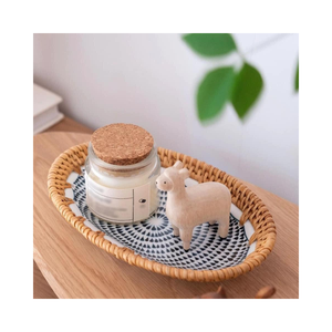 Plateau de service en rotin nacre, plateau coulissant en rotin mosaïque de la meilleure qualité, prix le plus compétitif au VIETNAM - Product Image 2