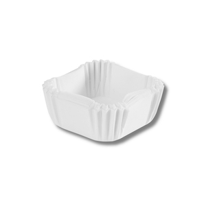 Made in Italy Customizable <b>Greaseproof</b> <b>Paper</b> Disposable Square White Baking Cup Cupcake Liners Cases Different Size - Product Image 1