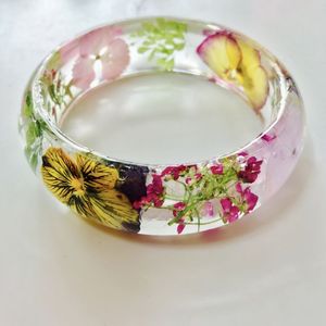 STACK Bijoux Résine Acrylique Bracelet Bracelet Exagéré Éblouissant Multicolore Large Irrégulier Carré Acrylique Bracelets pour - Product Image 2