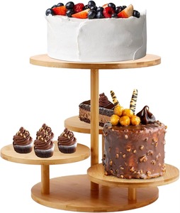 Soporte de madera y resina para pasteles, elegante soporte decorativo para postres para bodas, fiestas de cumpleaños y uso moderno en la cocina del hogar de la India - Product Image 1