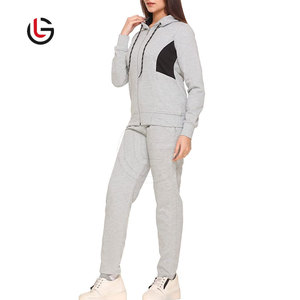 Nueva llegada de las mujeres chándal de enclavamiento de algodón poliéster polar ropa de calle diseño más vendido Jogging Wear mujeres chándal - Product Image 1