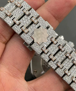 Iced Out Hip Hop Luxury Moissanite Diamond Watch para hombre - Product Image 3