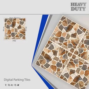 Marca Vistaar, diseño en relieve, 400x400mm, cuerpo completo, porcelana antideslizante, resistente, estacionamiento, rústico, indio, baldosas para Baño - Product Image 2