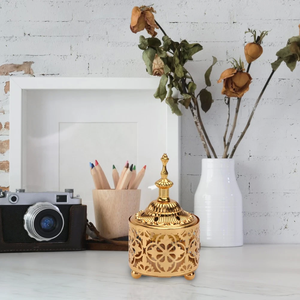 Quemador de Incienso Religioso Personalizado de Color Dorado, Luz Nocturna Bakhoor para Decoración del Hogar, Natural y Duradero - Product Image 2