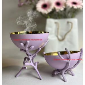 Quemador de incienso de Metal elegante con soporte de rama único Quemador Bakhoor Perfecto para aromaterapia y decoración del hogar Precio de fábrica - Product Image 1