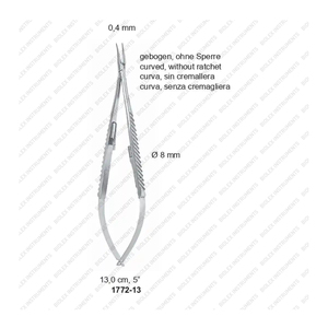 Offre Spéciale Allemand Tc Castroviejo Micro Porte-Aiguille 5.5 Droit W Carbure De Tungstène Inserts Ce Iso Approuvé - Product Image 2
