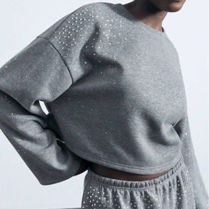 Ensemble de survêtement d'hiver pour homme en gros, décontracté, 2 pièces, sweat à capuche, jogging, 100% coton polaire, séchage rapide, uni, respirant - Product Image 2