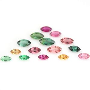 Pierre précieuse en vrac 3x6mm-4x7mm de tourmaline pour la fabrication de bijoux par grossiste - Product Image 2