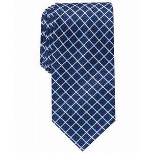 Cravatta da Uomo Perris Ellis Elmdale con Stampa Floreale Blu Taglia Unica Ascot Formale Moda Logo Personalizzato in Seta Poliestere Lana Design a Quadri - Product Image 1