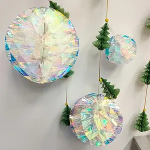 Bolas navideñas de nido de abeja para decoraciones festivas de pared Back School Acción de Gracias Día de San Valentín Graduación Año Nuevo chino - Product Image 4