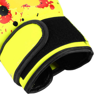 High Quality Leather Kick Boxing Gloves Adjustable <b>Wrist</b> <b>Strap</b> Custom Logo MMA Fighting Training Sparring Gloves - Product Image 5